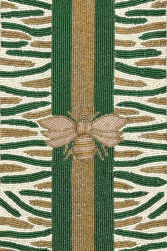 America & Beyond Bee Green Embellished Tote