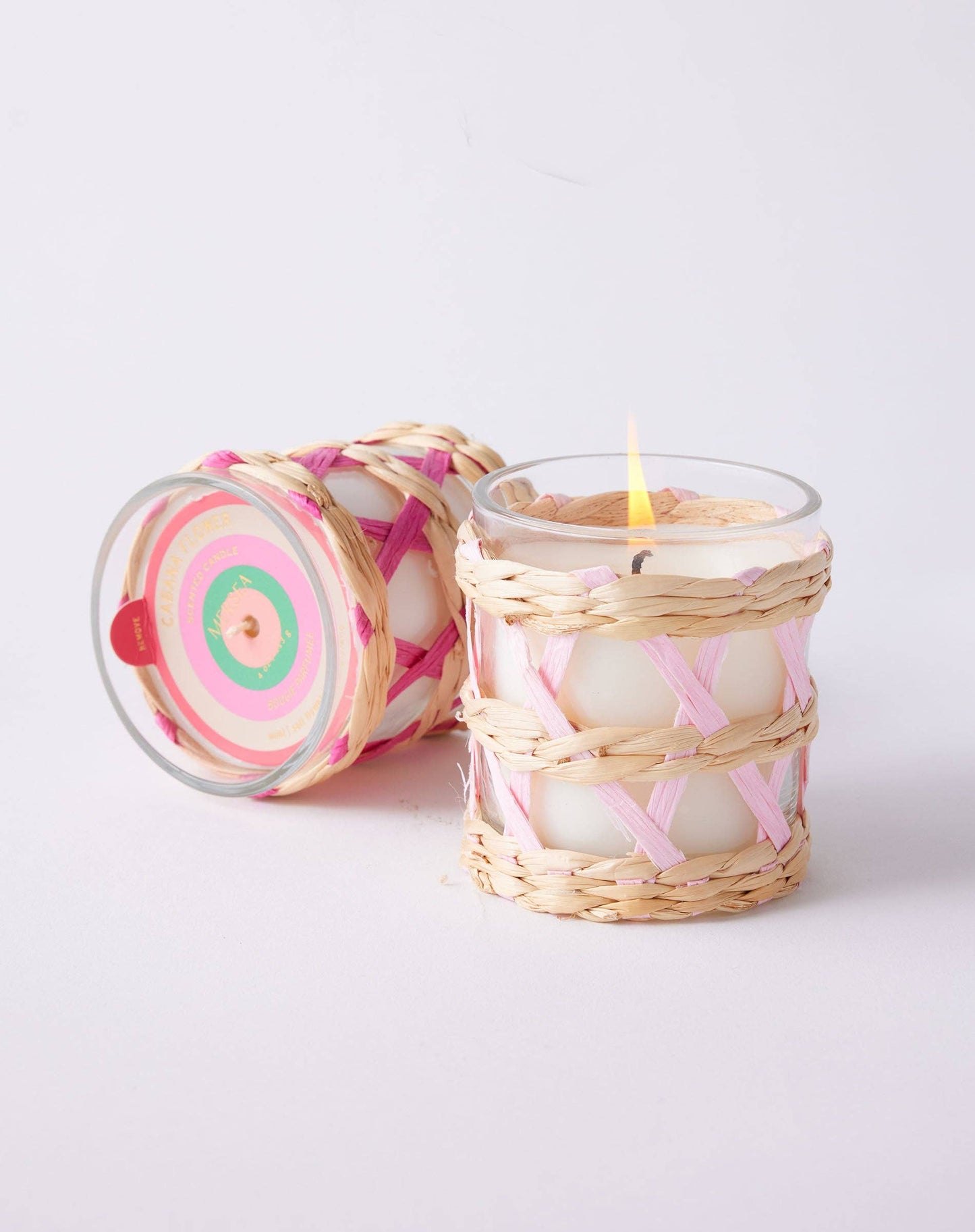 Cabana Flower Seagrass Candle: Cabana Flower