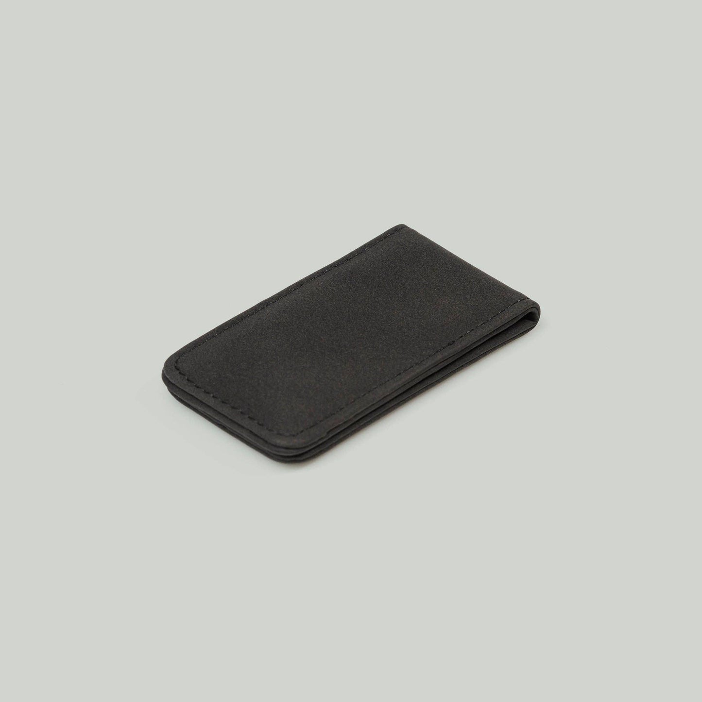 Black Magnetic Leather Money Clip