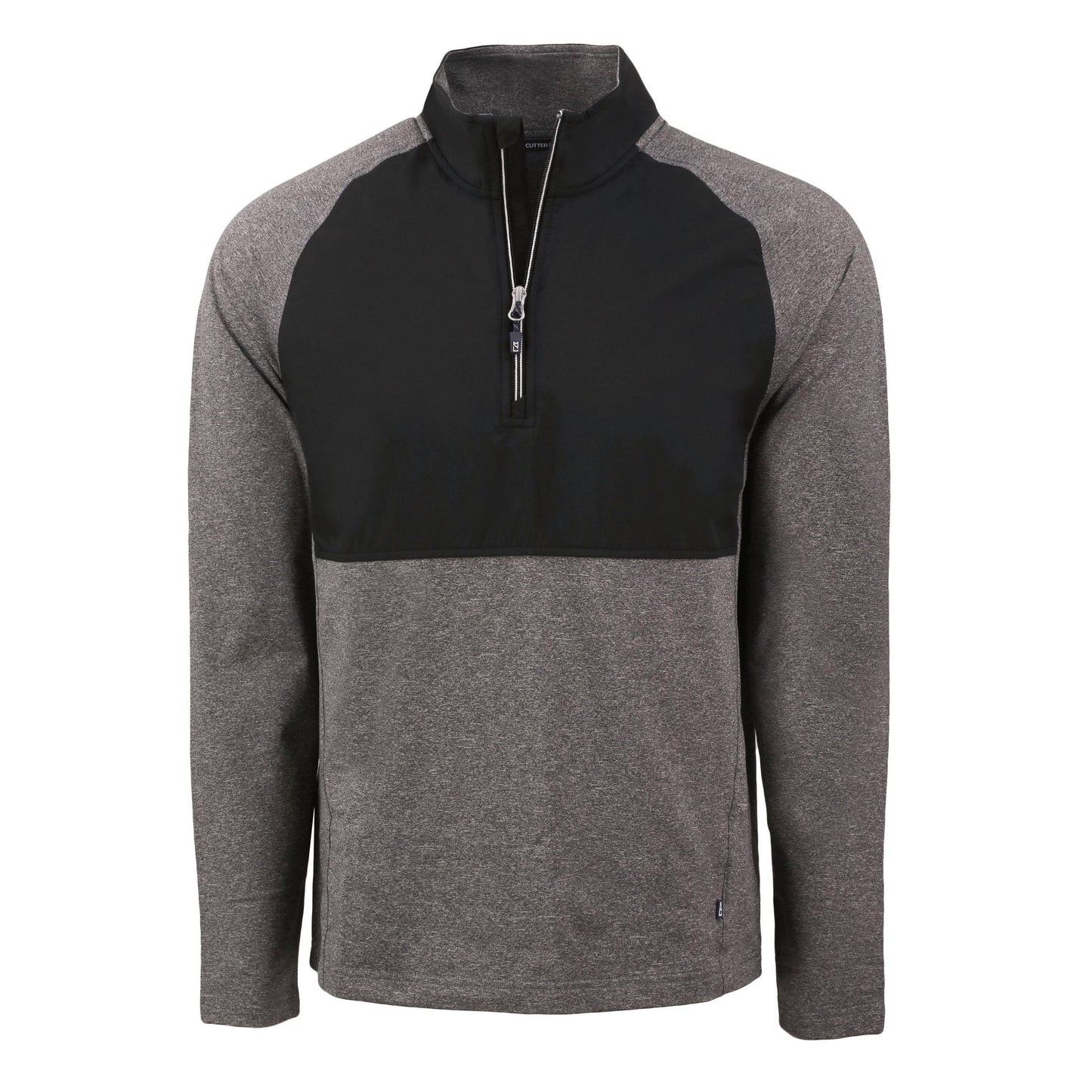 Cutter & Buck Adapt Eco Knit Hybrid Recycled Quarter Zip: Polished / XL