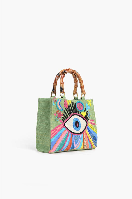 America & Beyond Groovy Evil Eye Handbag