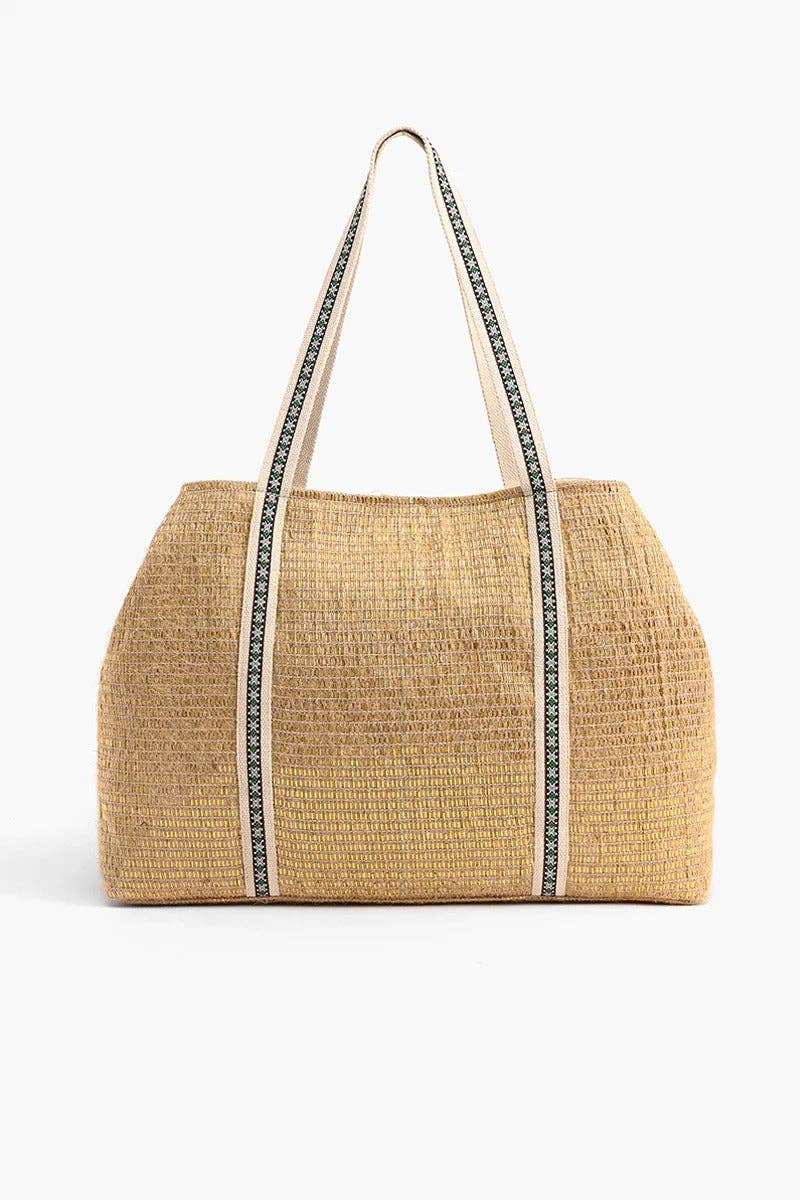 America & Beyond Bee Green Embellished Tote