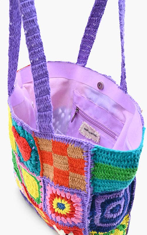 America & Beyond Fun Crochet Pop Culture Tote