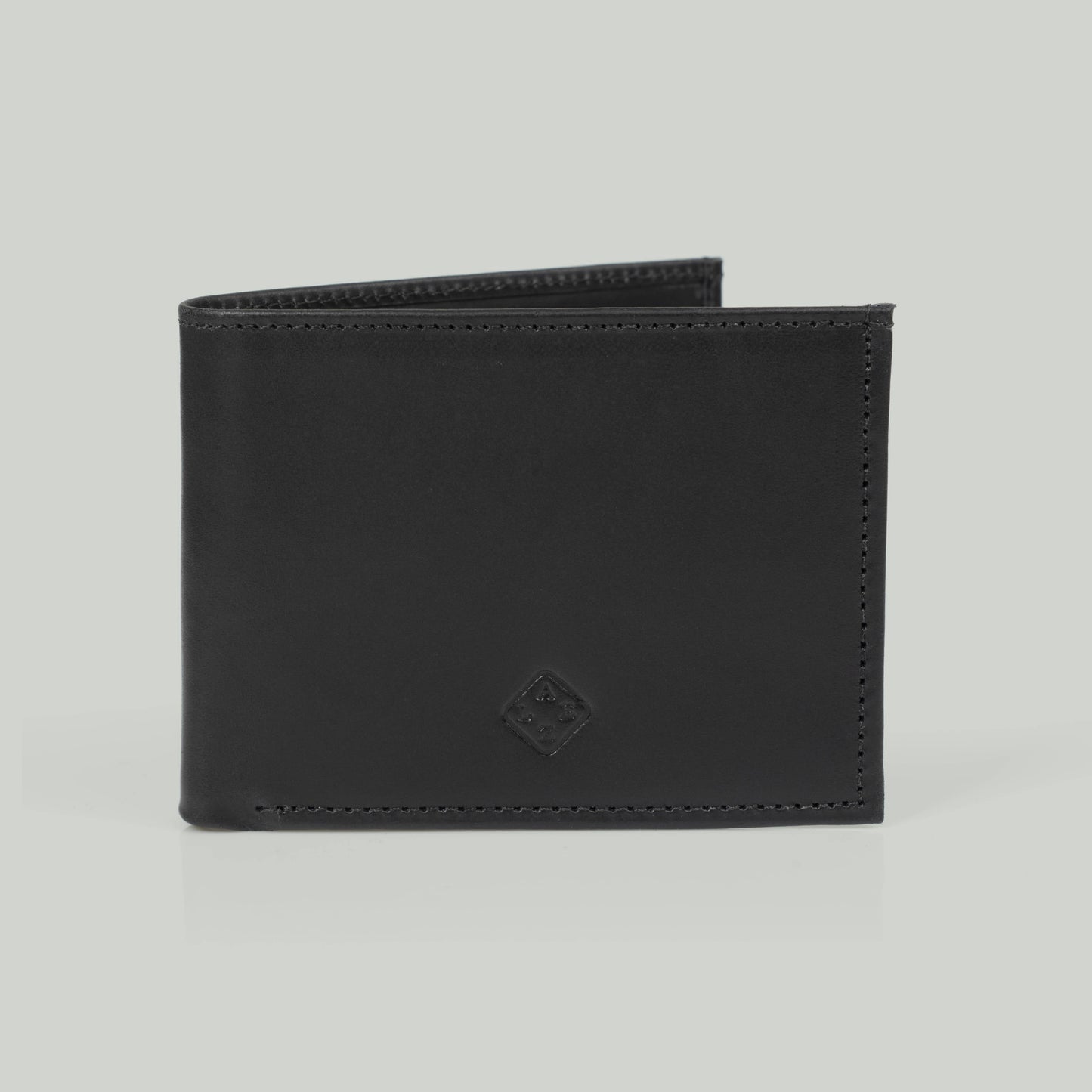 Classic Bifold Leather Wallet: Black-Brown
