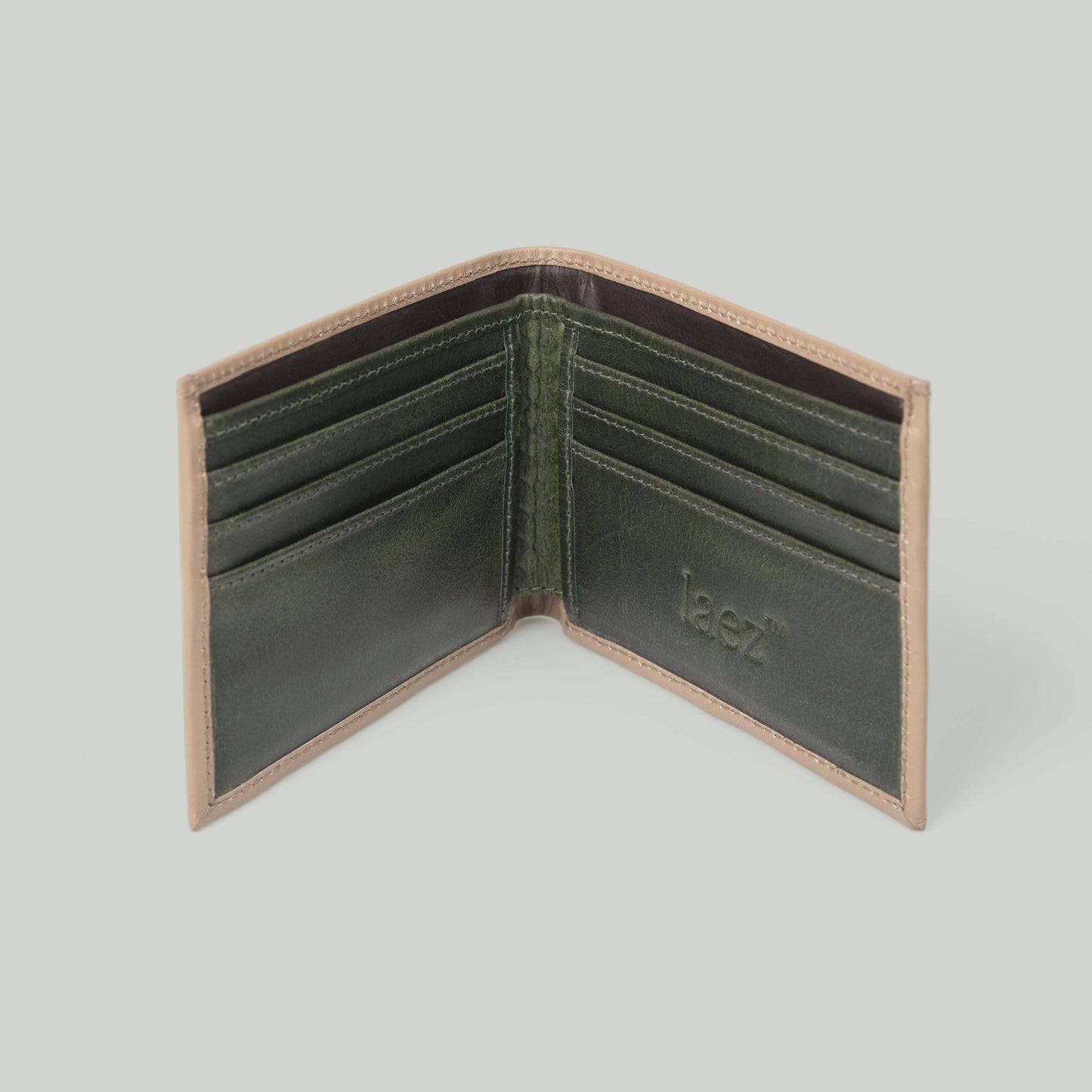 Classic Bifold Leather Wallet: Black-Brown