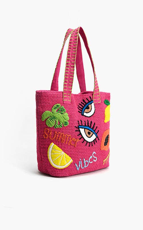 America & Beyond Pink Bliss Fruitful Charm Tote