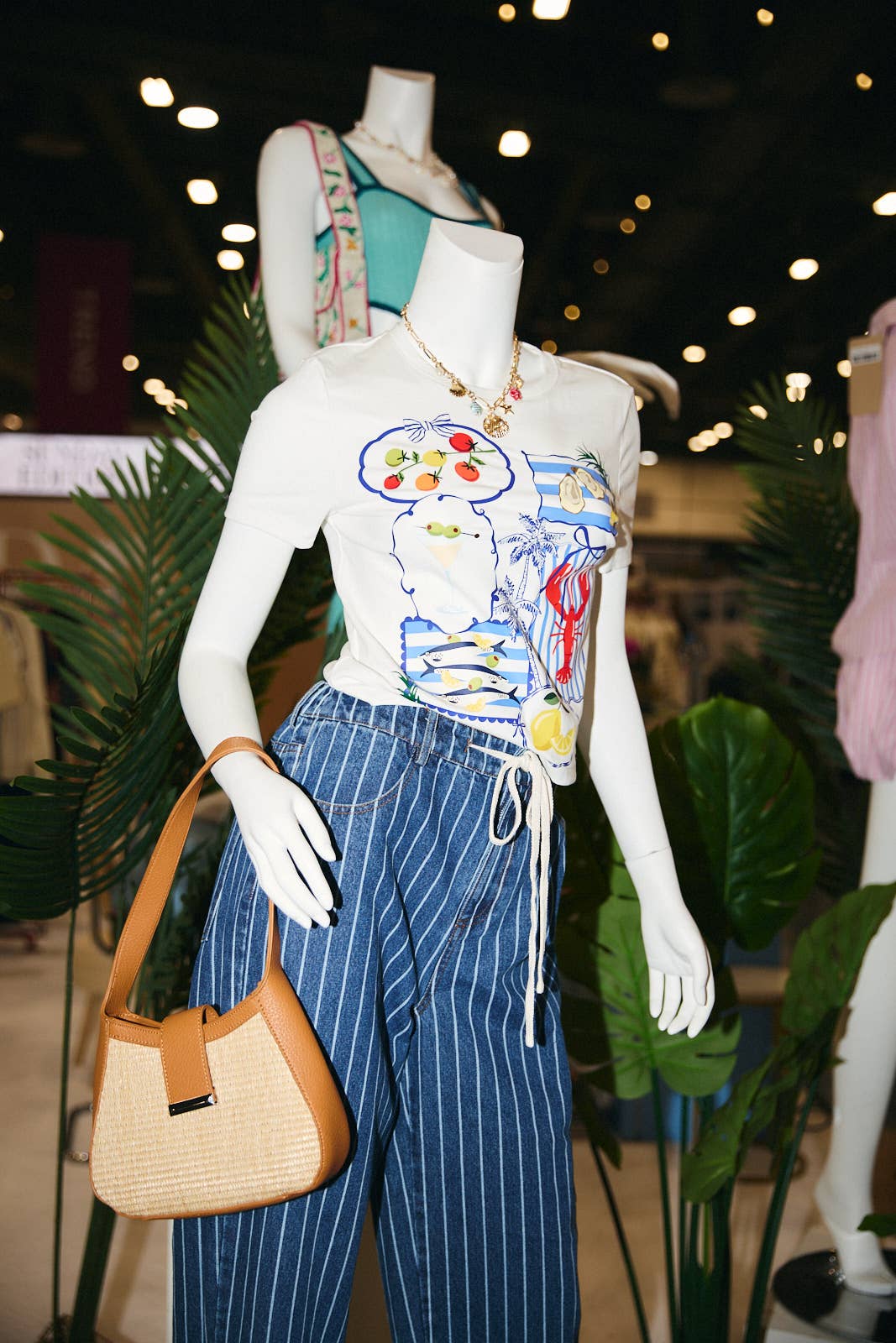 CREW NECK SHORT SLEEVE GRAPHIC PRINT BABY T-SHIRT: White / L